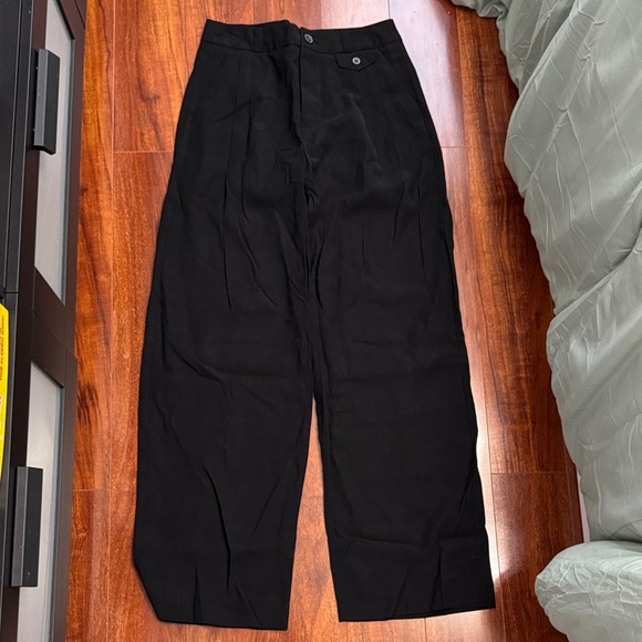 a new day Pants - a new day Women's Black Wide-Leg Trousers